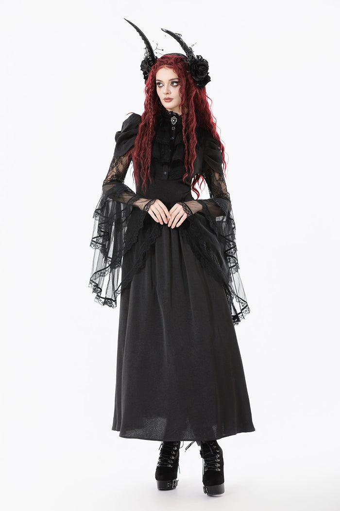 womens gothic long maxi dress