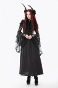 womens gothic long maxi dress