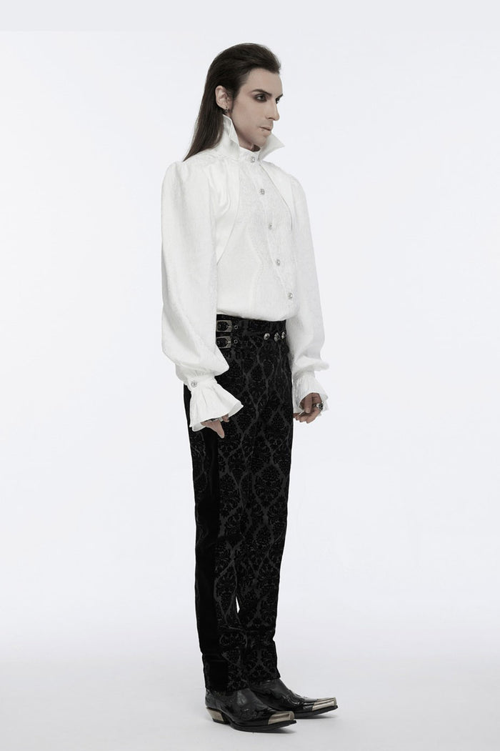 mens straight-leg gothic pants by punk rave