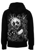 black metal panda bear hoodie