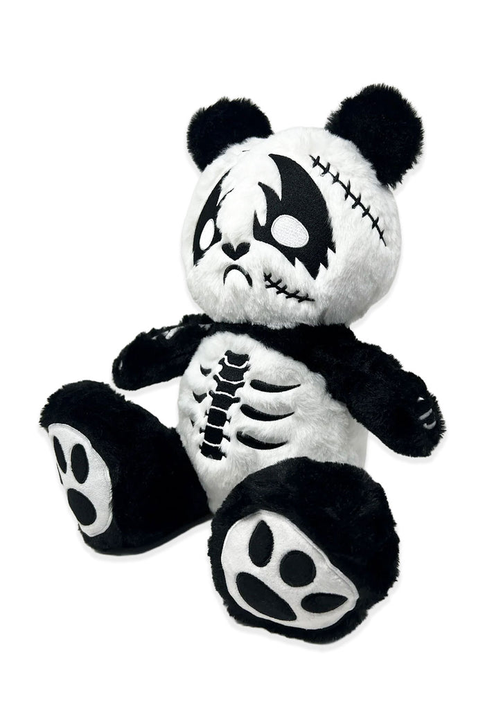 Heavy metal soft panda teddy bear plush