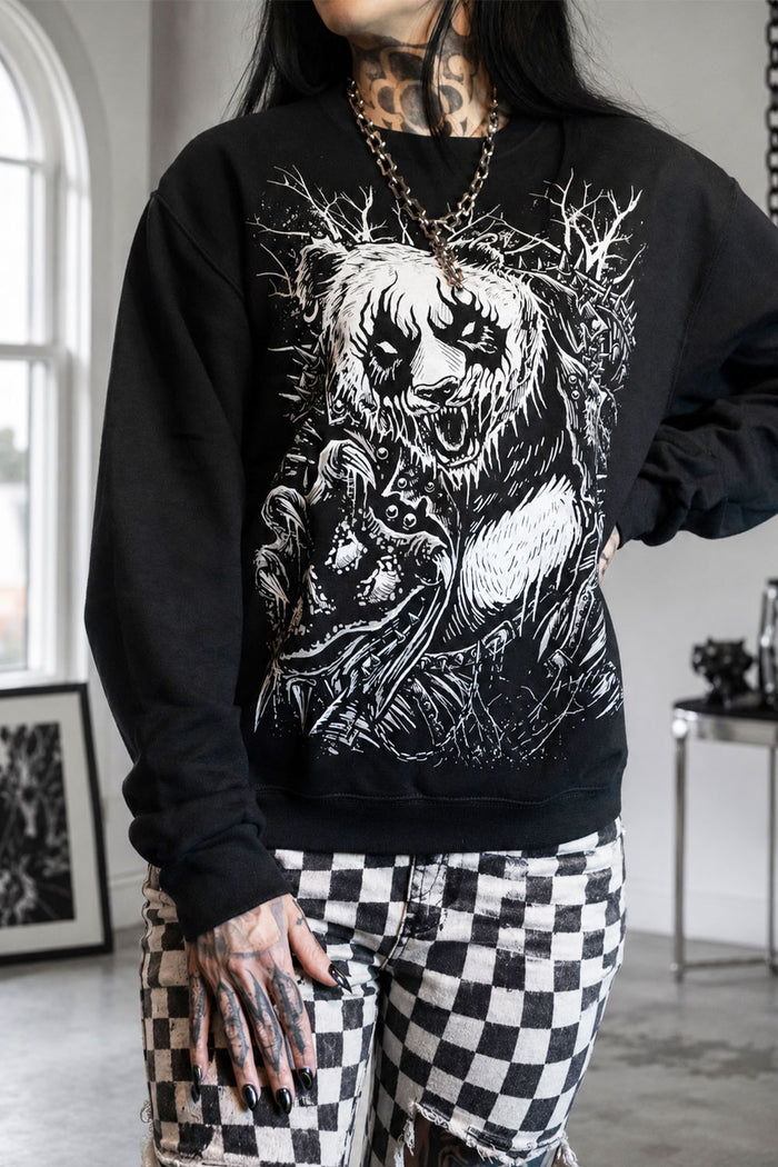 gothic panda bear sweater sweatshirt