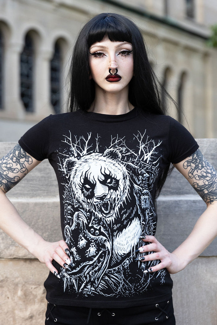 Heavy Metal Panda printed tshirt from VampireFreak