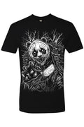 short sleeve heavy metal panda bear tshirt