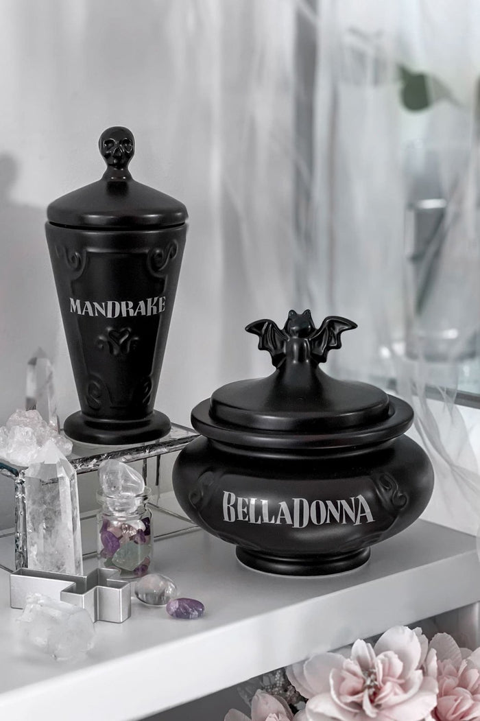 Herbalist Storage Jars [Set Of 2] - housewares - VampireFreaks - Killstar