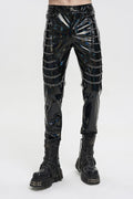 Holographic Hell Leather Pants - mens pants - VampireFreaks - Devil Fashion