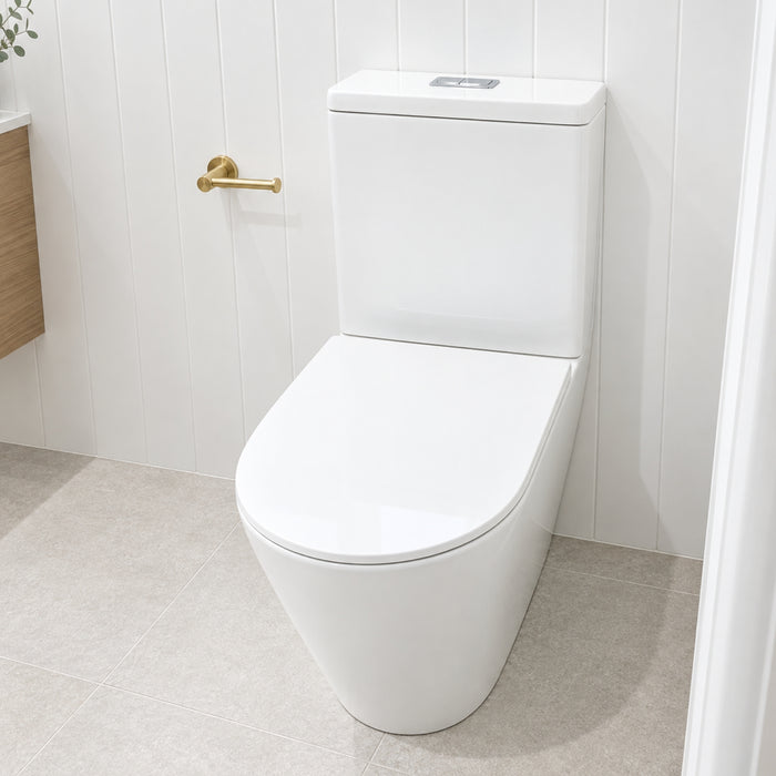 Indigo Cali Universal Rimless Toilet Suite US8002T2 - The Blue Space
