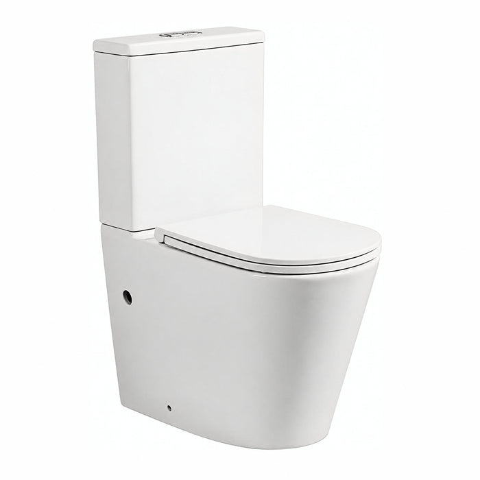 Indigo Cali Universal Rimless Toilet Suite US8002T2 - The Blue Space