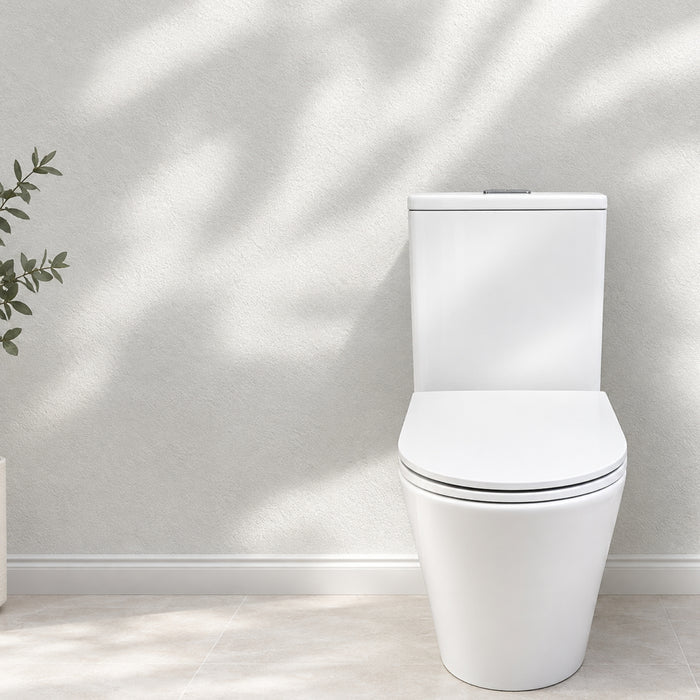 Indigo Cali Universal Rimless Toilet Suite US8002T2 - The Blue Space