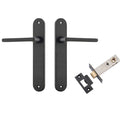 Iver Baltimore Lever Oval Backplate Passage Kit Matte Black 12726KPASS60 - The Blue Space