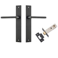 Iver Baltimore Lever Rectangular Backplate Passage Kit Matte Black 12702KPASS60 - The Blue Space