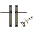 Iver Baltimore Lever Rectangular Backplate Passage Kit Signature Brass 10702KPASS60 - The Blue Space