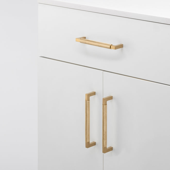 Lifestyle Iver Brunswick 160mm Cabinet Pull Handle Brushed Gold PVD 22110 - The Blue Space