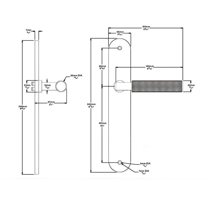 Line Drawing lever Iver Brunswick Lever Oval Backplate Passage Kit Brushed Gold  16268KPASS60 - The Blue Space
