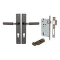 Iver Brunswick Lever Rectangular Backplate Entrance Kit with High Security Lock Signature Brass 10752KENTR60KT - The Blue Space
