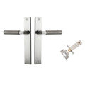Iver Brunswick Lever Rectangular Backplate Passage Kit Satin Nickel 14752KPASS60 - The Blue Space