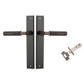 Iver Brunswick Lever Rectangular Backplate Passage Kit Signature Brass 10752KPASS60 - The Blue Space