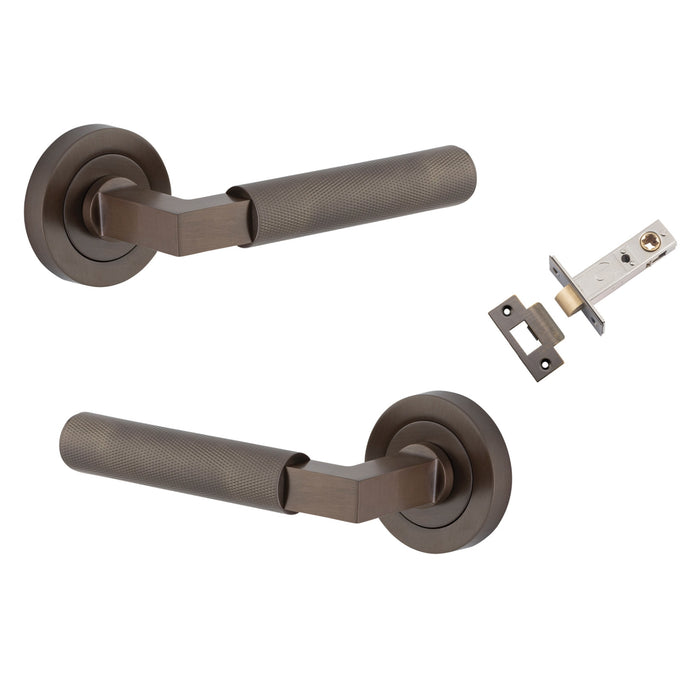 Iver Brunswick Lever Round Rose Passage Kit Signature Brass 0351KPASS60 - The Blue Space