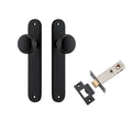 Iver Cambridge Knob Oval Backplate Passage Kit Matte Black 12834KPASS60 - The Blue Space