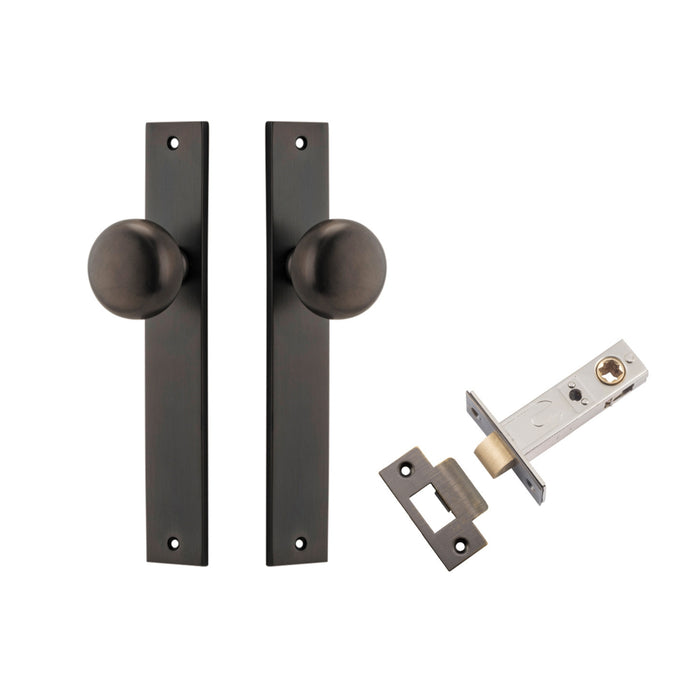 Iver Cambridge Knob Rectangular Backplate Passage Kit Signature Brass 10822KPASS60 - The Blue Space