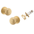 Iver Cambridge Knob Round Rose Passage Kit Brushed Brass 0252KPASS60 - The Blue Space