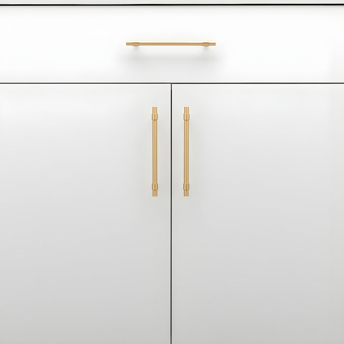 Detail2 Iver Helsinki 160mm Cabinet Pull Handle Brushed Brass 21016 - The Blue Space