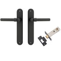 Iver Helsinki Lever Oval Backplate Passage Kit Matte Black 12900KPASS60 - The Blue Space
