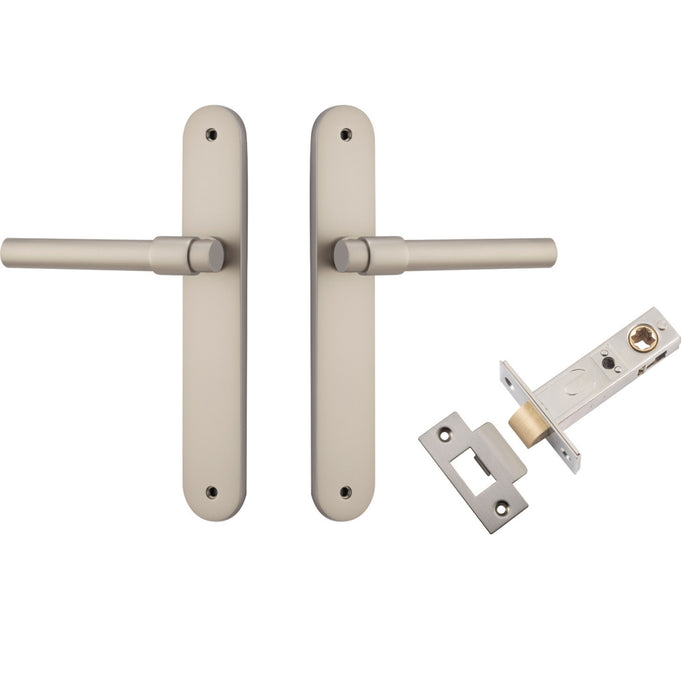 Iver Helsinki Lever Oval Backplate Passage Kit Satin Nickel 14900KPASS60 - The Blue Space