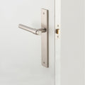 Lifestyle Iver Helsinki Lever Rectangular Backplate Passage Kit Satin Nickel 14896KPASS60 - The Blue Space