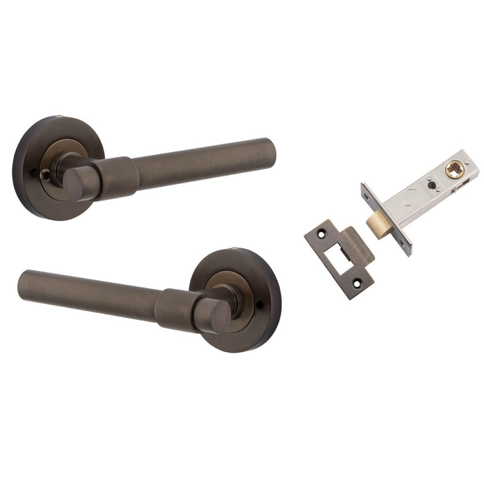 Iver Helsinki Lever Round Rose (Inbuilt Privacy) Signature Brass  20621KIBPRIV60 - The Blue Space