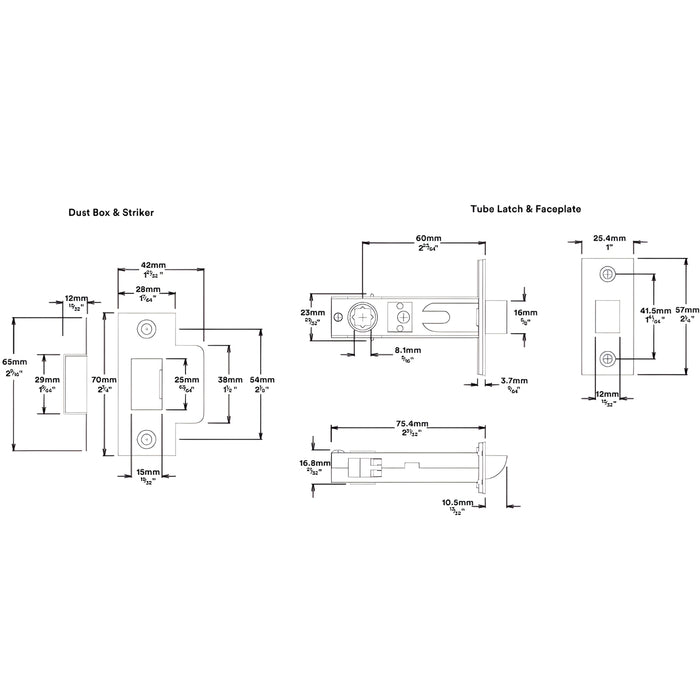Tube Latch Iver Helsinki Lever Round Rose Passage Kit Satin Nickel 20629KPASS60 - The Blue Space