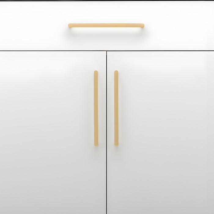 Detail2 Iver Osaka 256mm Cabinet Pull Handle Brushed Brass 20976 - The Blue Space