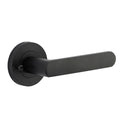 Single Iver Osaka Lever Round Rose (Inbuilt Privacy) Matte Black  20773KIBPRIV60 - The Blue Space