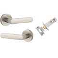 Iver Osaka Lever Round Rose Passage Kit Satin Nickel 20779KPASS60 - The Blue Space