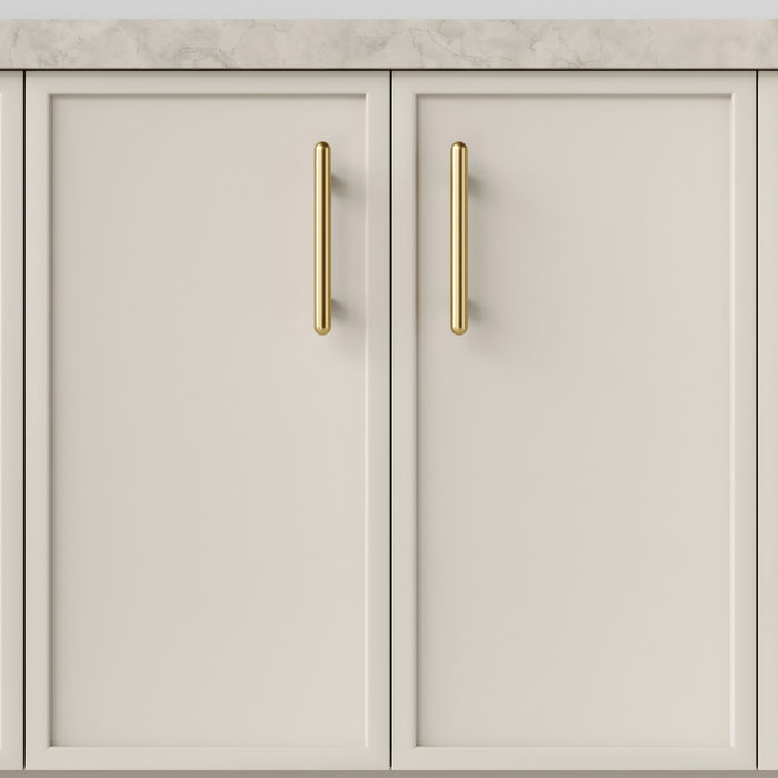 Hero Iver Puerto 128mm Cabinet Pull Handle Brushed Gold PVD 24030 - The Blue Space