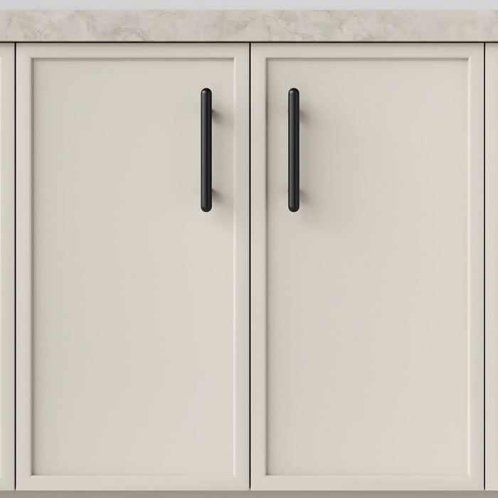 Hero Iver Puerto 128mm Cabinet Pull Handle Matte Black 24033 - The Blue Space