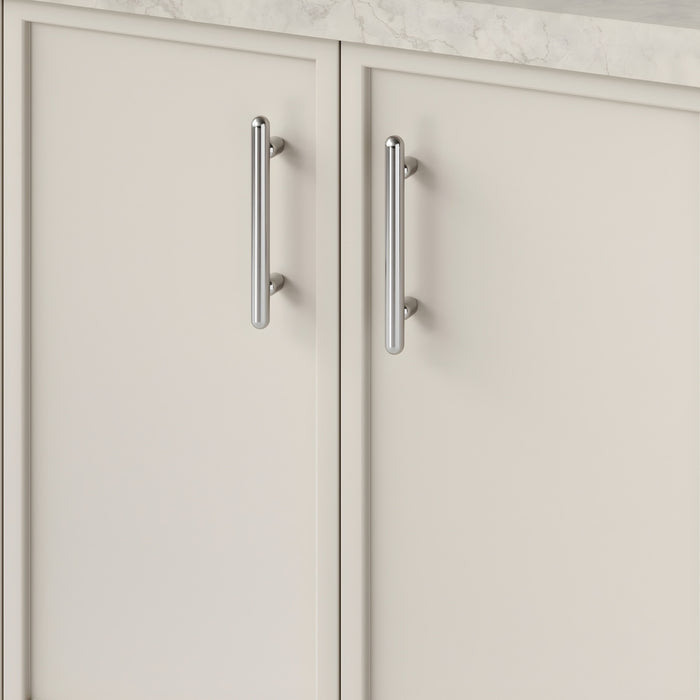 Detail1 Iver Puerto 128mm Cabinet Pull Handle Polished Chrome 24034 - The Blue Space