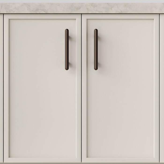 Hero Iver Puerto 128mm Cabinet Pull Handle Signature Brass 24032 - The Blue Space