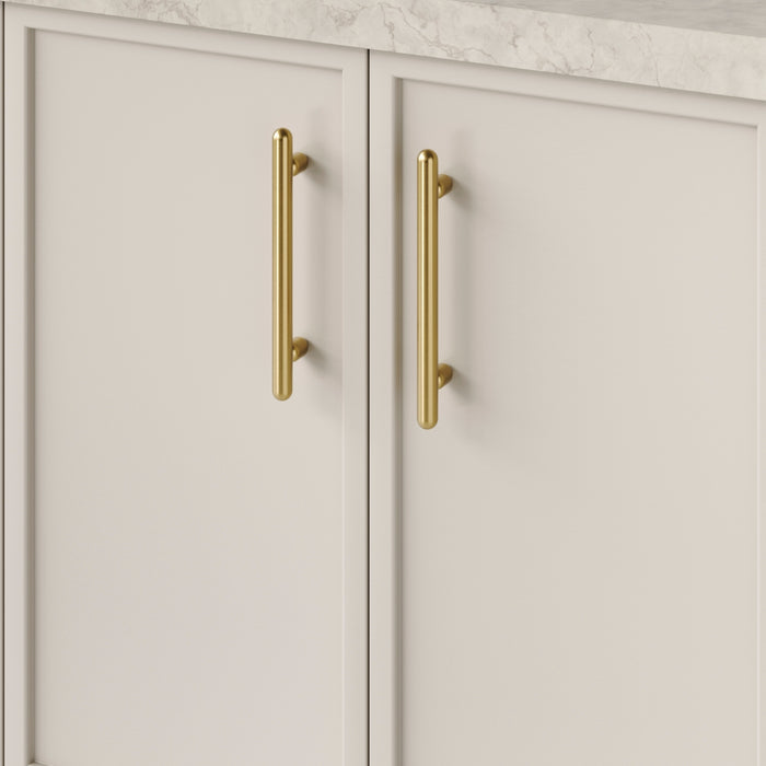 Detail1 Iver Puerto 160mm Cabinet Pull Handle Brushed Gold PVD 24040 - The Blue Space