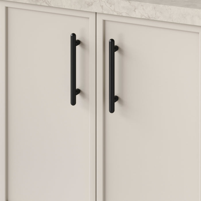 Detail1 Iver Puerto 160mm Cabinet Pull Handle Matte Black 24043 - The Blue Space