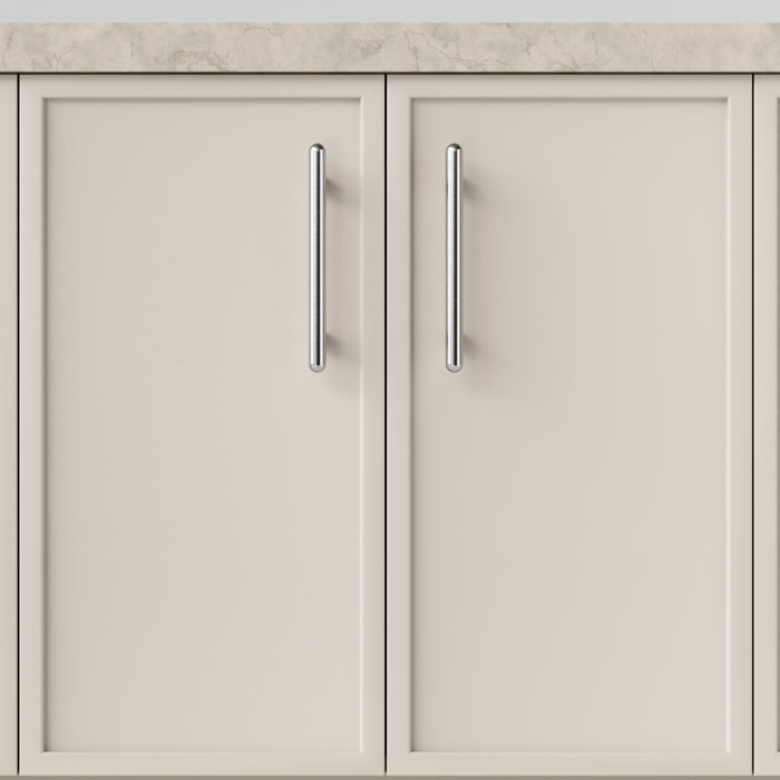 Hero Iver Puerto 160mm Cabinet Pull Handle Polished Chrome 24044 - The Blue Space