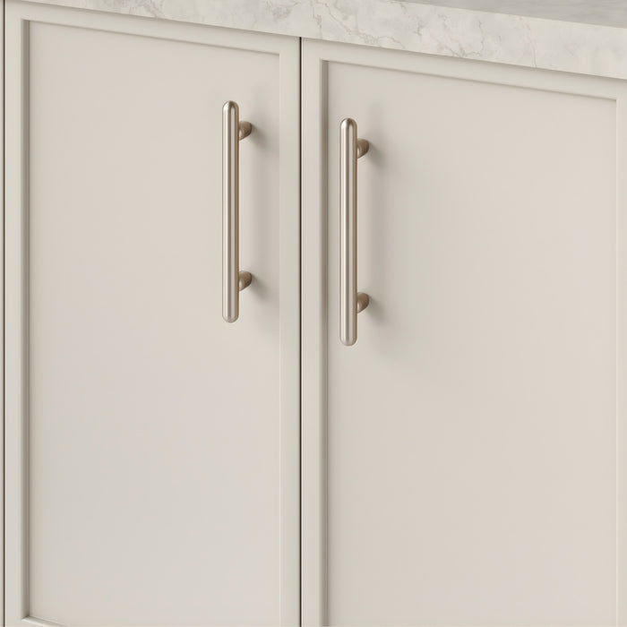 Detail1 Iver Puerto 160mm Cabinet Pull Handle Satin Nickel 24045 - The Blue Space