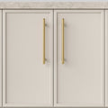 Hero Iver Puerto 256mm Cabinet Pull Handle Brushed Gold PVD 24050 - The Blue Space