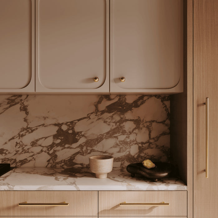 Iver Puerto 256mm Cabinet Pull Handle Brushed Gold PVD