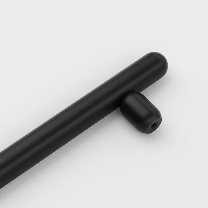 Detail1 Iver Puerto 256mm Cabinet Pull Handle Matte Black 24053 - The Blue Space