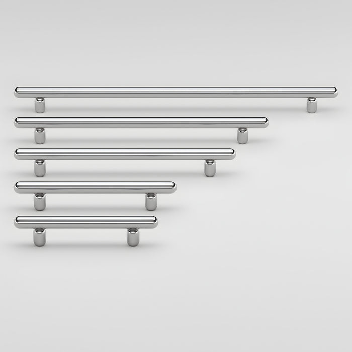 All Size Iver Puerto 256mm Cabinet Pull Handle Polished Chrome 24054 - The Blue Space