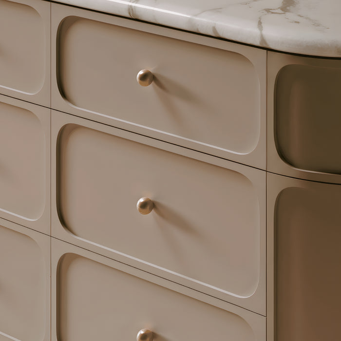 Lifestyle Iver Puerto 32mm Cabinet Knob Brushed Gold PVD 24080 - The Blue Space
