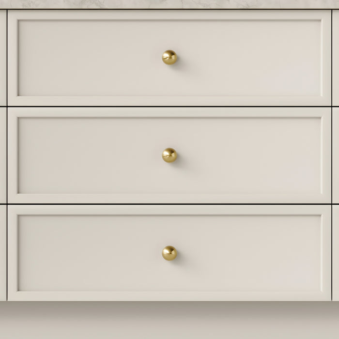 Iver Puerto 38mm Cabinet Knob Brushed Gold PVD 24090 - The Blue Space