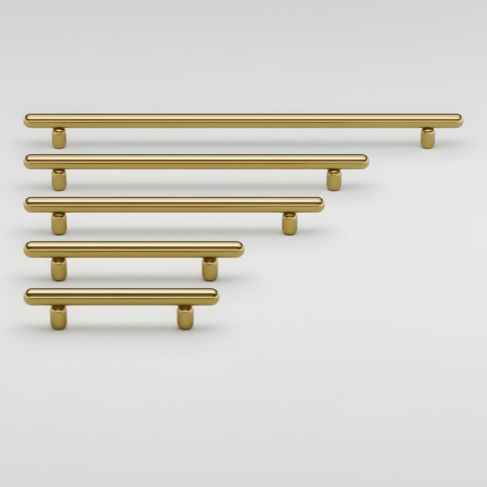 All Size Iver Puerto 450mm Cabinet Pull Handle Brushed Gold PVD 24070 - The Blue Space
