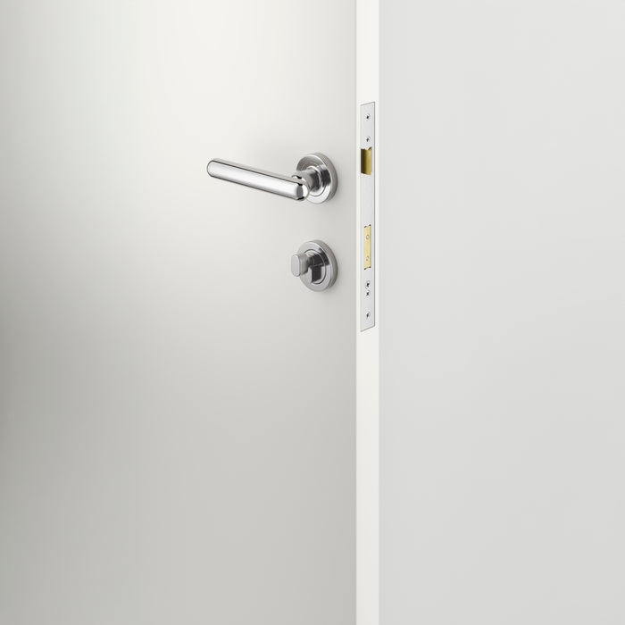 Lifestyle Iver Puerto Lever Round Rose Entrance Kit with Separate High Security Lock Key/Thumb Polished Chrome 24004KENTR60KT - The Blue Space